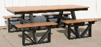 7' Walk-In Picnic Table