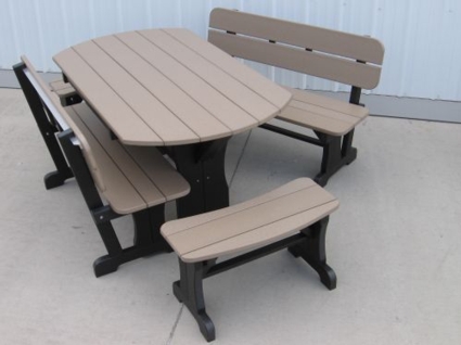5' Oval Picnic Table