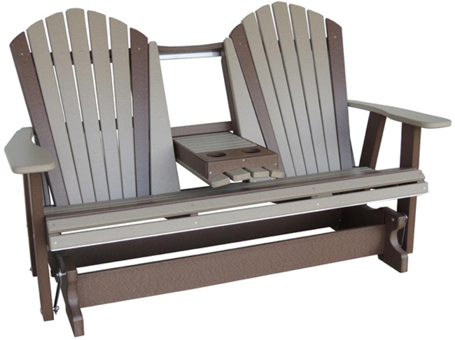 5' Adirondack Rocker/Glider w/Fold Down Center