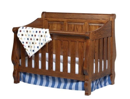 CR 111rp Heirloom Raisec Panel Crib