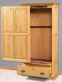 8 - Gun Cabinet (wood sliding door)