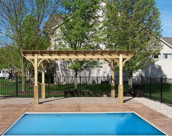 10' x 14' Wood Pergola