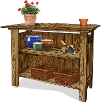 Bar or Gardening Bench (back view)