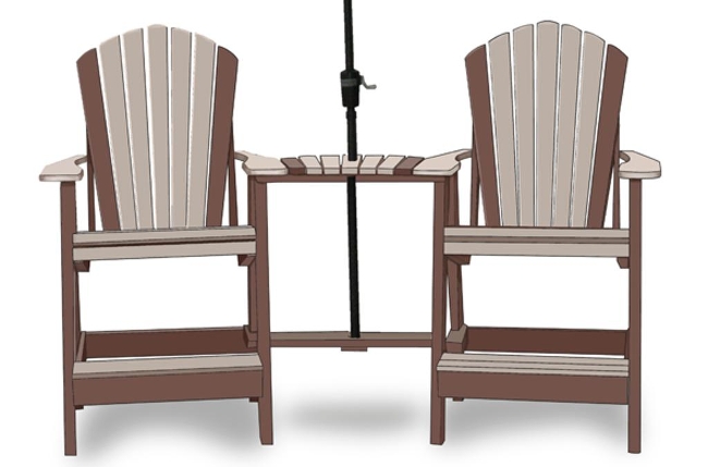 Adirondack Balcony Chair Set