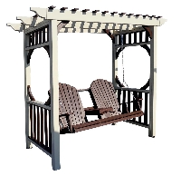 Vinyl Arbor with Swing